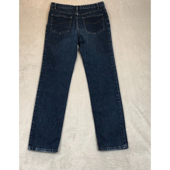 J. Jill Women's  Jeans Size 8 Authentic Fit Below Waist Straight Blue Denim Stre - Picture 8 of 8